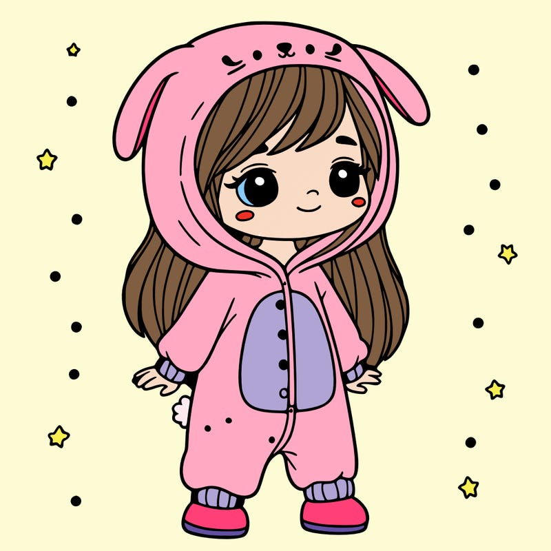 girl in onesie