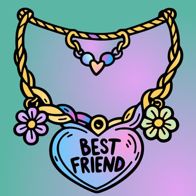 best friend necklace