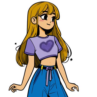 girl in a cute crop top