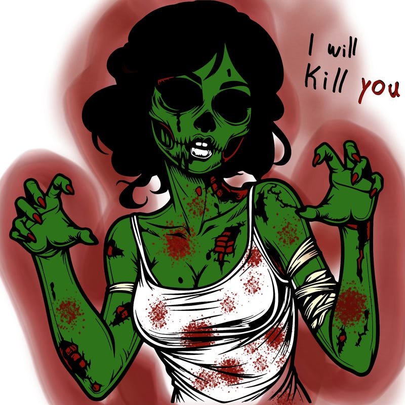 realistic zombie girl