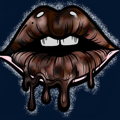 lips that look realistic and drip