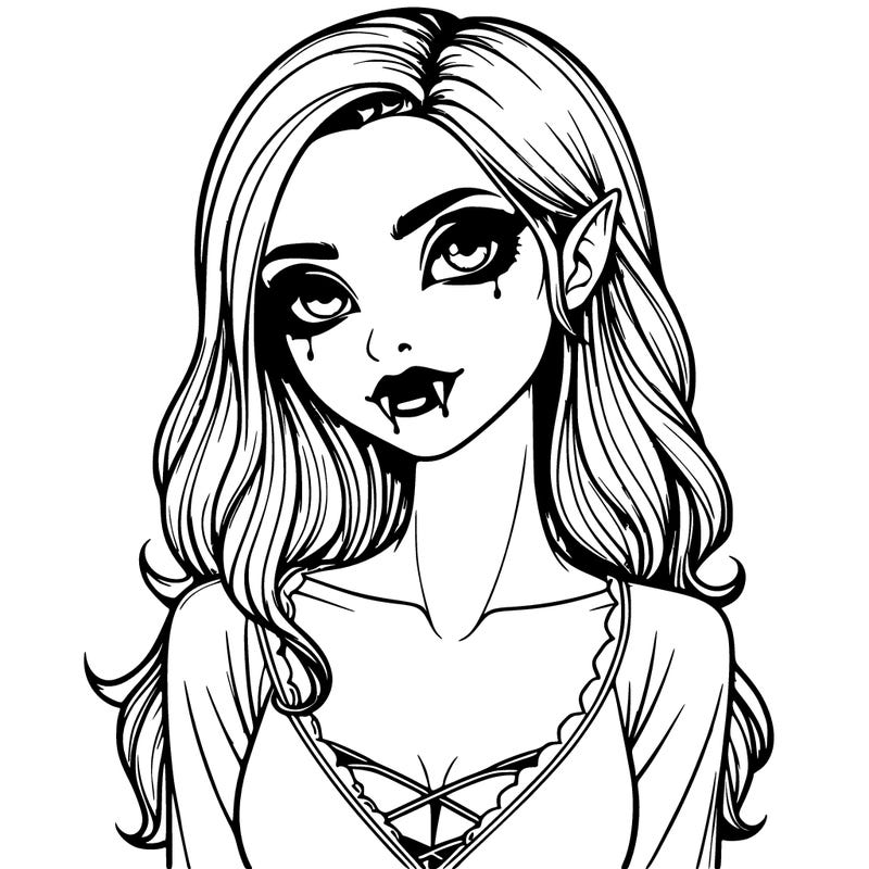 realistic vampire girl