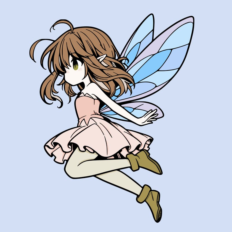 manga fairy flying