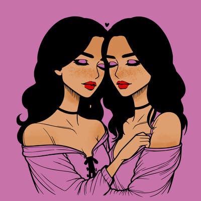 realistic girls in love