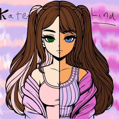 realistic girl split