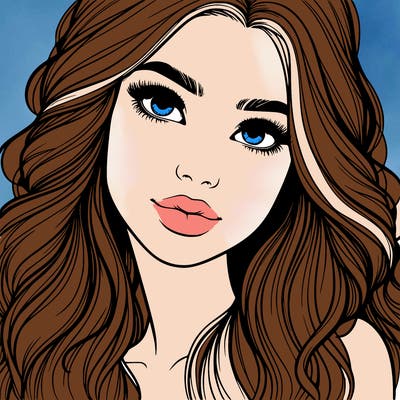 beautiful realistic girl