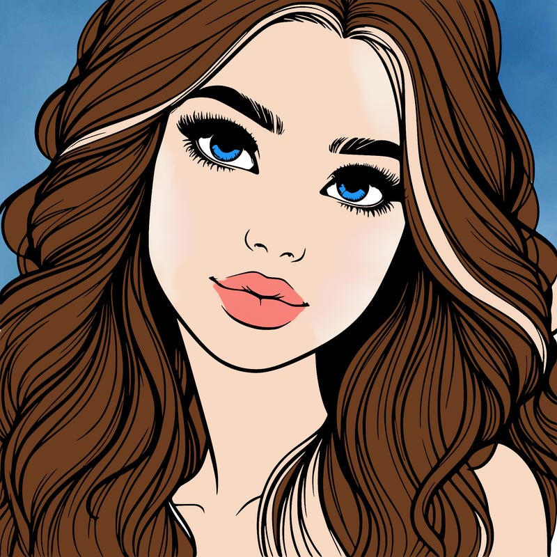 beautiful realistic girl