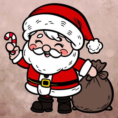 cute christmas santa