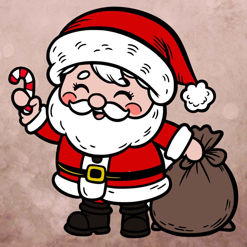 cute christmas santa