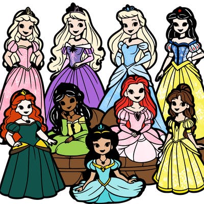 all the princesses