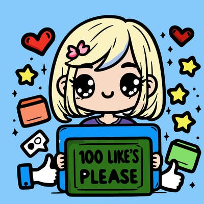 100 like’s please