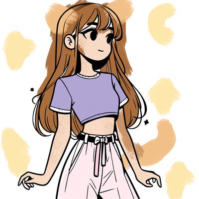 girl in a cute crop top