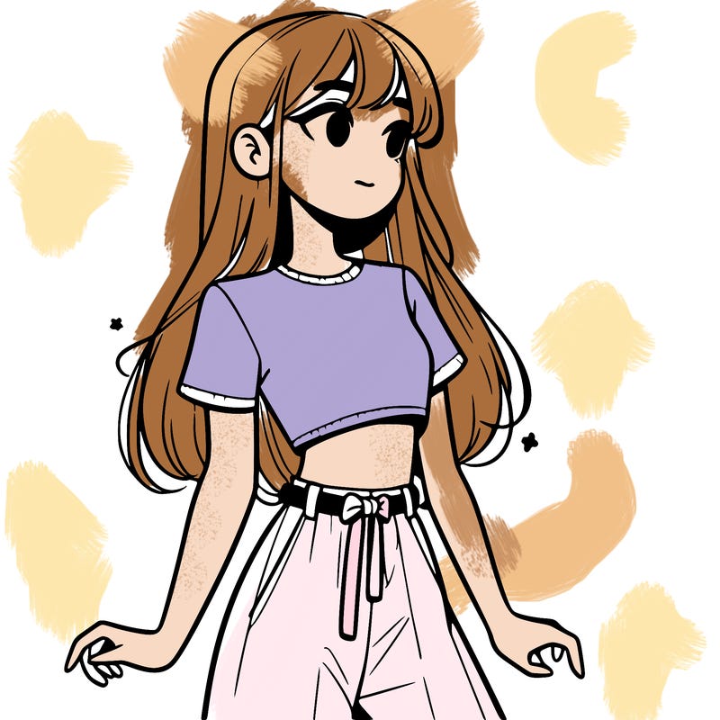 girl in a cute crop top