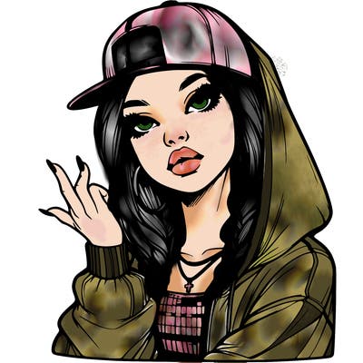 realistic hip hop girl
