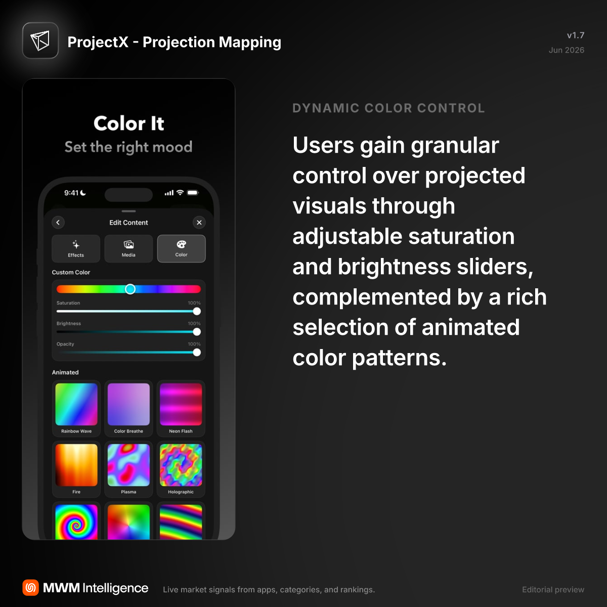ProjectX - Projection Mapping - Graphics & Design App | MWM