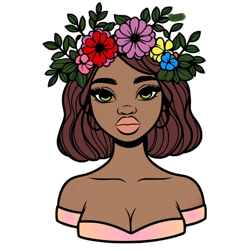 beautiful black people woman pretty girl