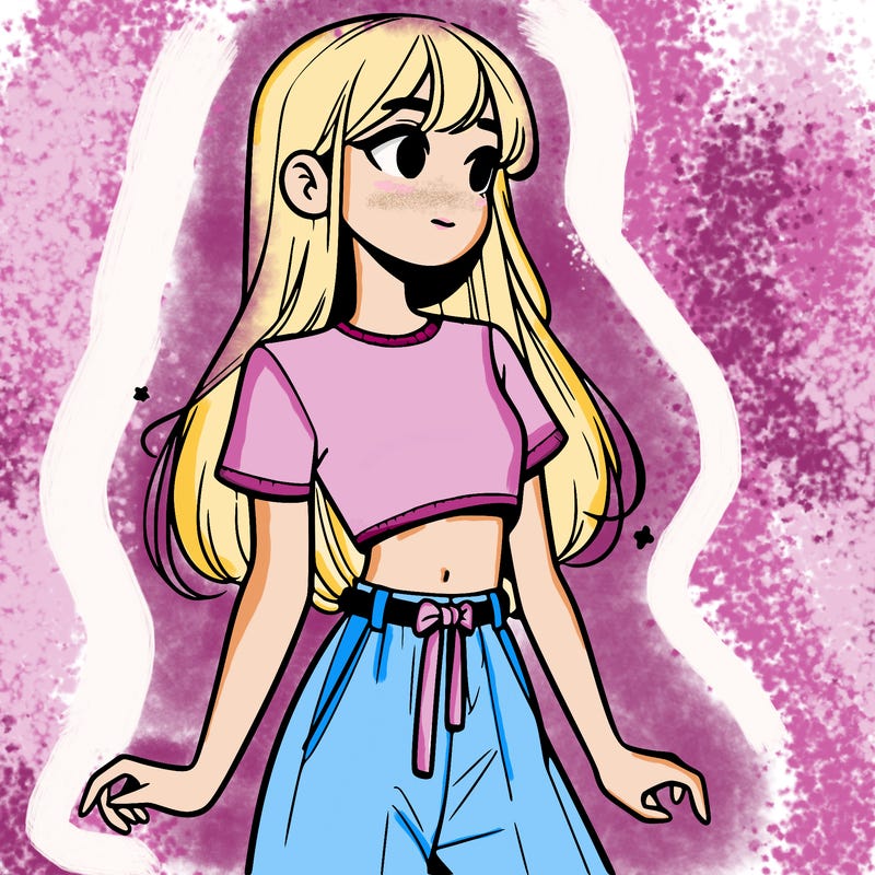 girl in a cute crop top