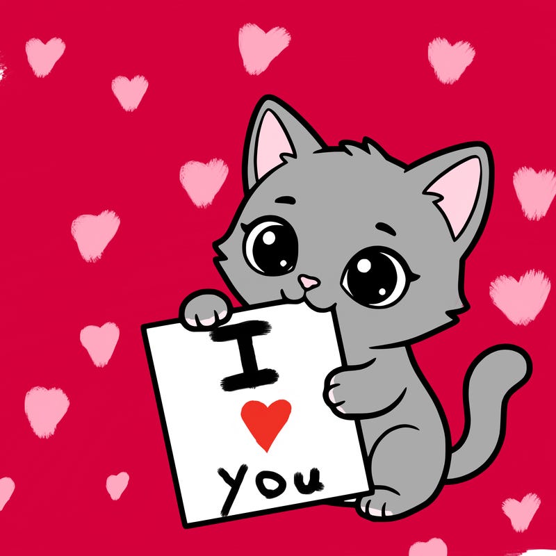 a small cat with a blank sheet of paper in its hand. the cat is sooooooo cute!