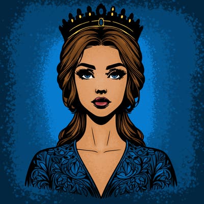 realistic beautiful queen