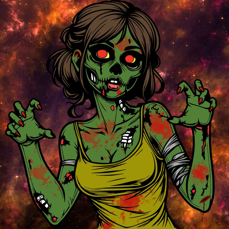 realistic zombie girl