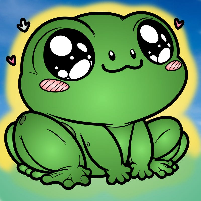 cute frog person realistic