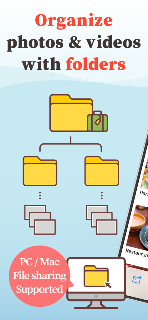 MyPics - A Powerful PhotoAlbum - Organize photos and videos using folders with PC and Mac file sharing support