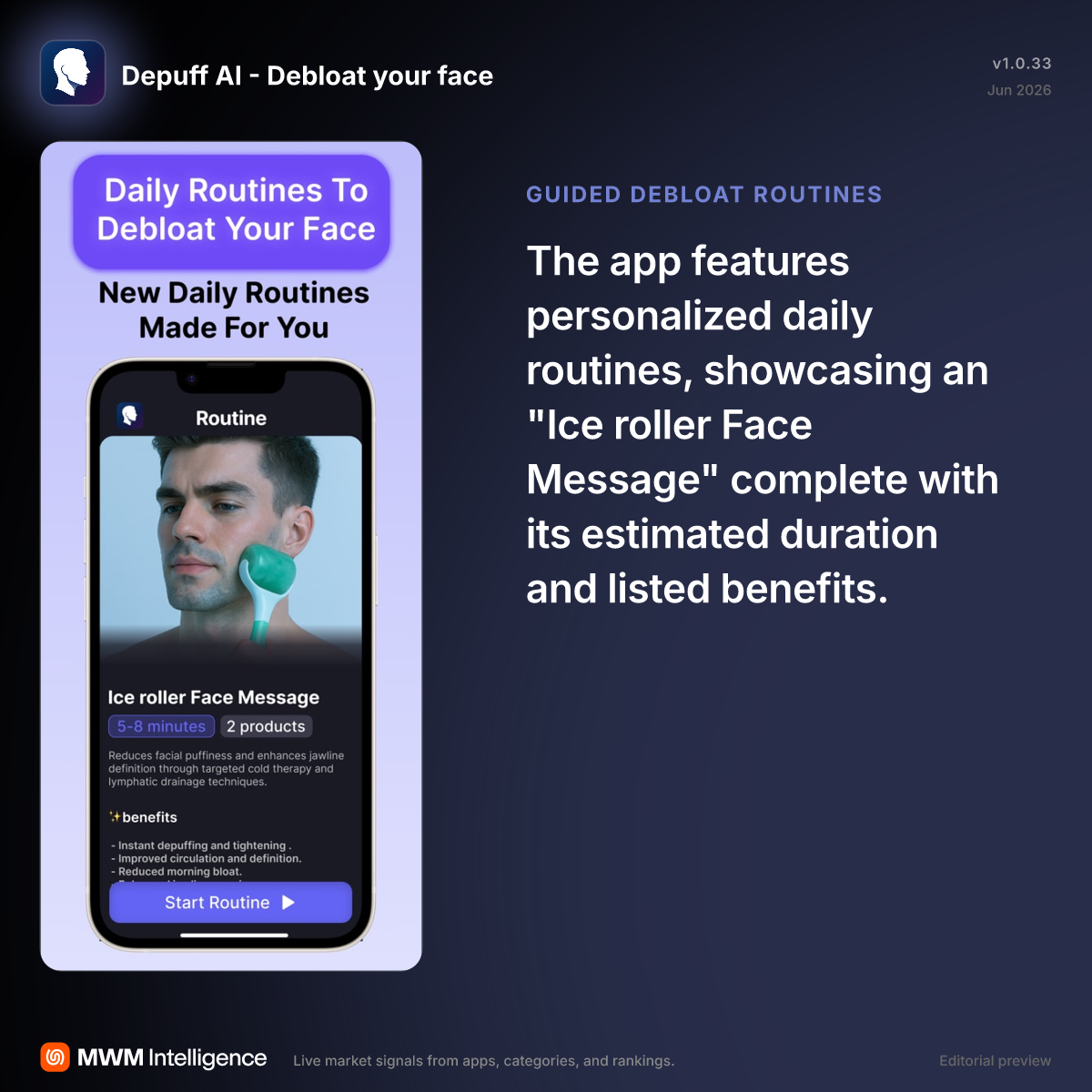 Depuff AI - Debloat your face - Health & Fitness App | MWM