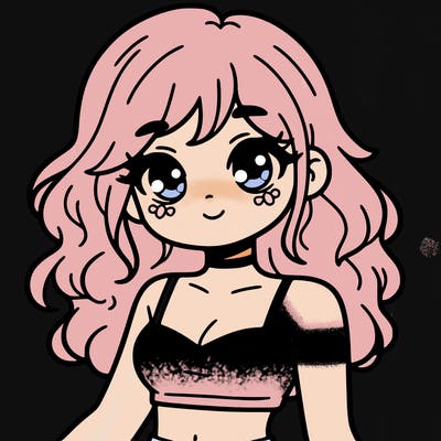 girl in a cute crop top