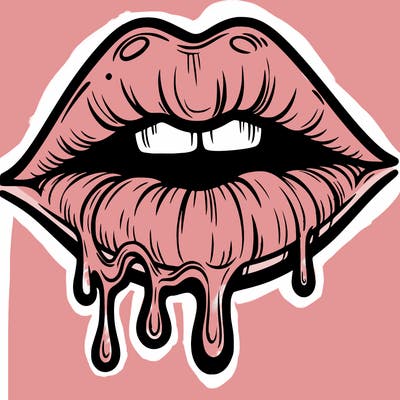 lips that look realistic and drip