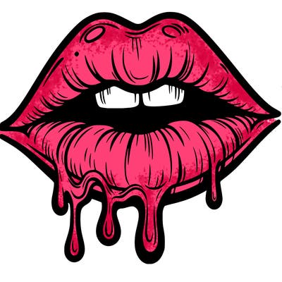 lips that look realistic and drip