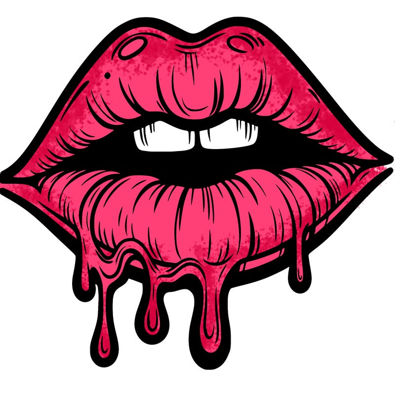 lips that look realistic and drip