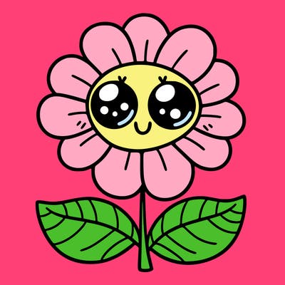 flower with eyes