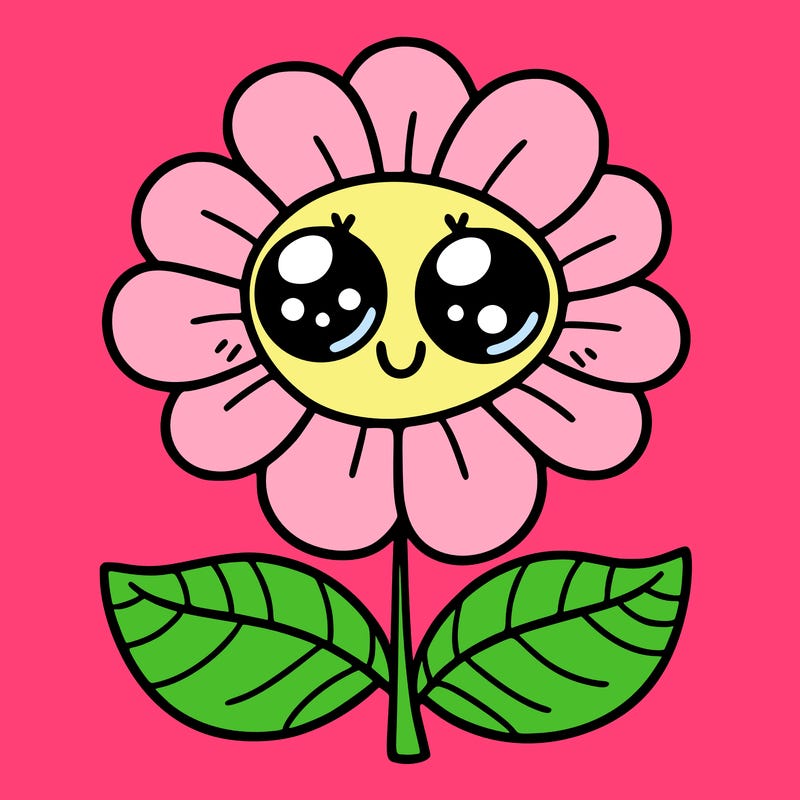 flower with eyes