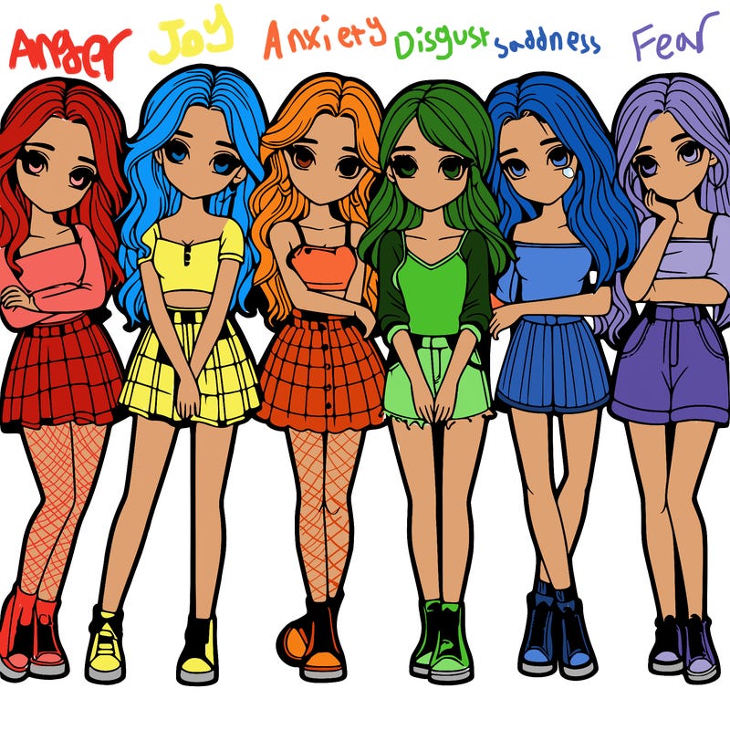 a group of girls realistic