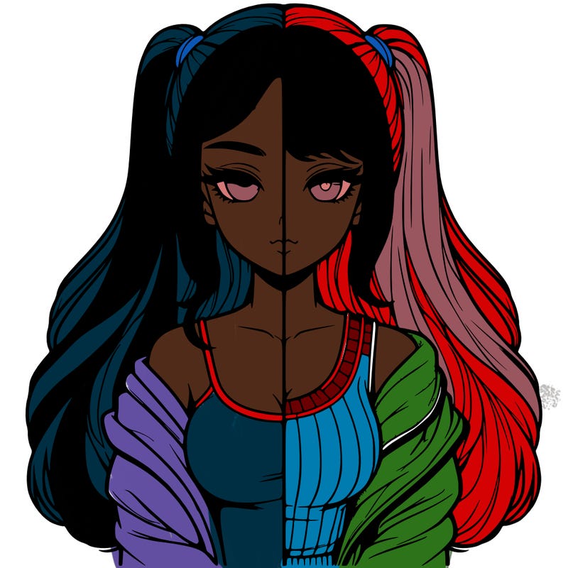 realistic girl split