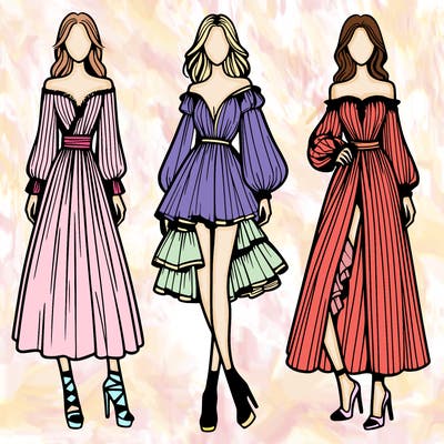 fashion models dresses