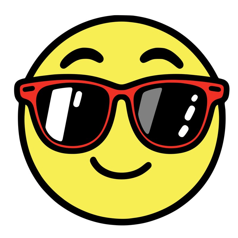 emoji with sunglasses