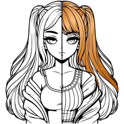 realistic girl split
