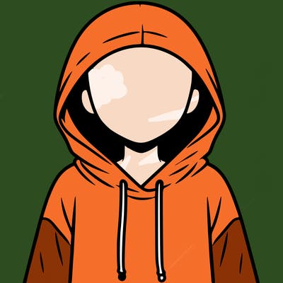 faceless girl in hoodie