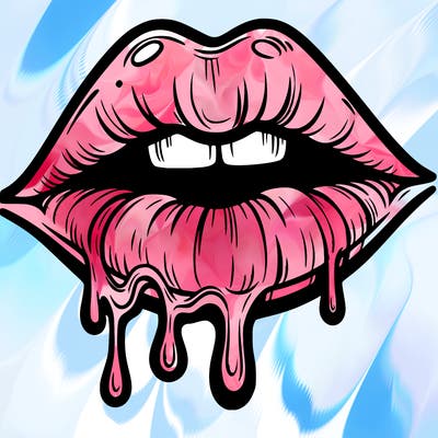 lips that look realistic and drip