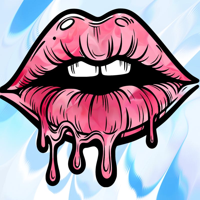 lips that look realistic and drip