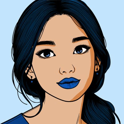 beautiful realistic asian woman