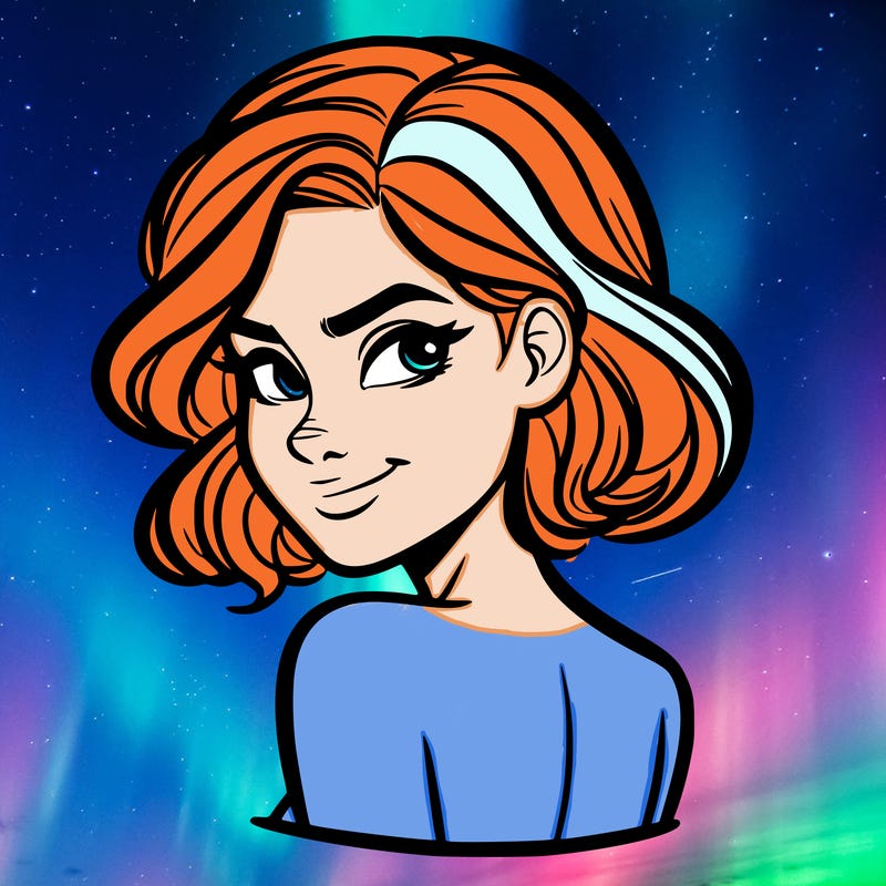 portrait of a woman looking over her shoulder smirking