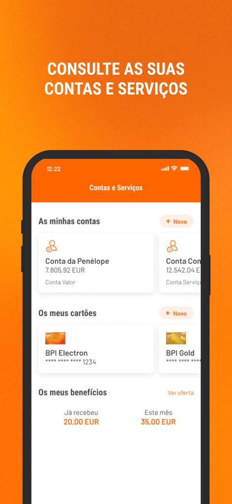 BPI App - BPI App mobile interface displaying account balances and linked cards