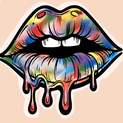 lips that look realistic and drip