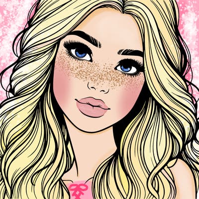 beautiful realistic girl