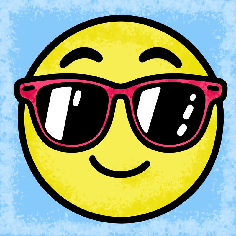 emoji with sunglasses