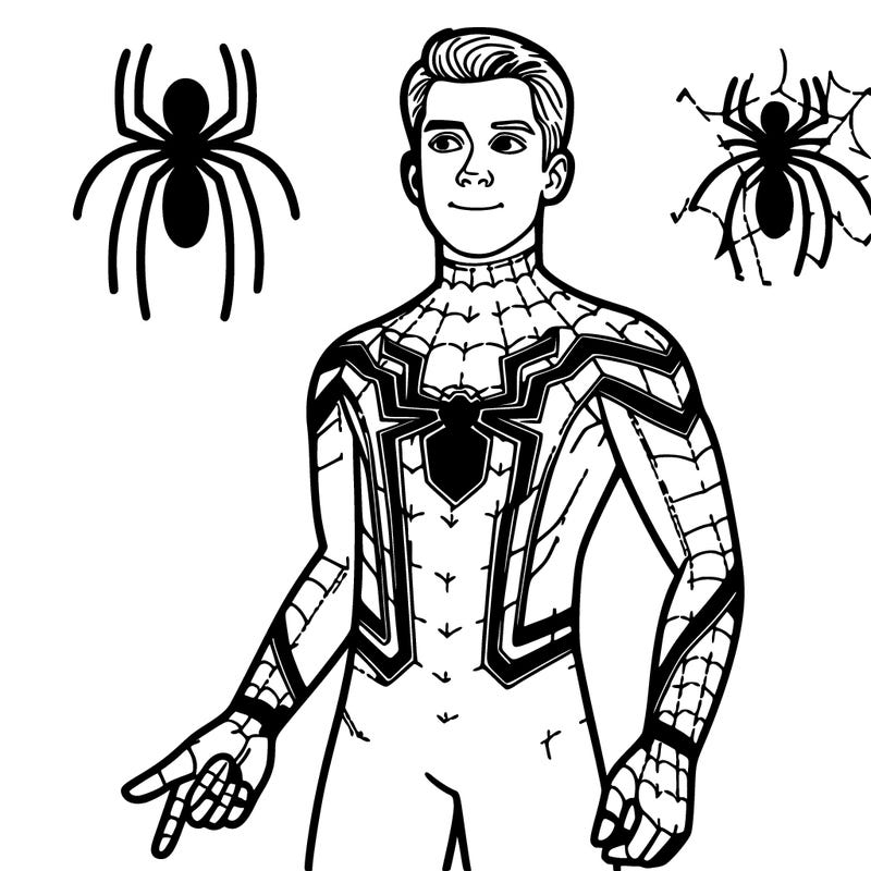 a man in a spider suit