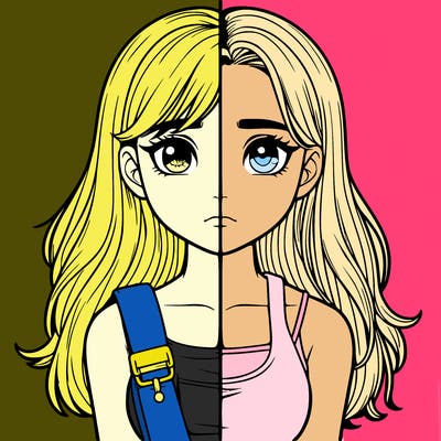 realistic girl split