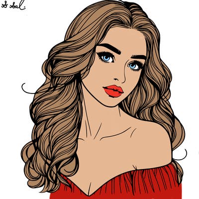 beautiful realistic girl